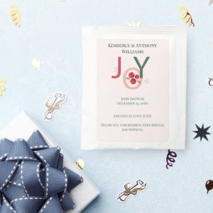 A Little Joy Is on the Way — Christmas Baby Shower Tea Bag Drink Mix