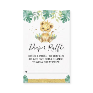 A Little King Lion Crown Baby Shower Diaper Insert