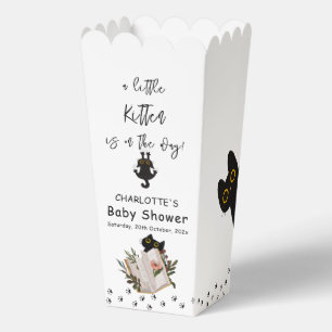 A Little Kitten Is On The Way Cute Cat Baby Shower Favor Boxes