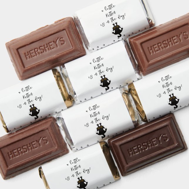 A Little Kitten Is On The Way Cute Cat Baby Shower Hershey's Miniatures (Assorted)