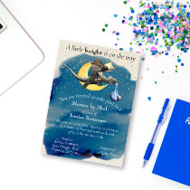 A Little Knight Dragon Baby Shower By Mail Invitation