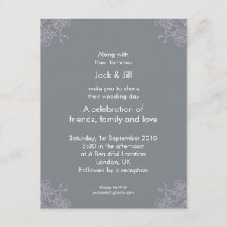 A Little Lacey (taupe) 4.25x5.25 Invitation