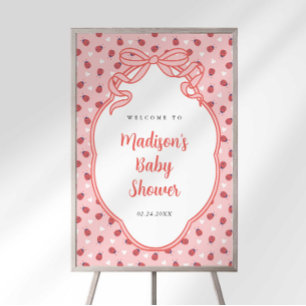 A Little Lady on the Way Baby Shower Welcome Sign