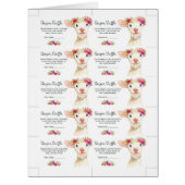 A Little Lamb Baby Shower Diaper Raffle Cards (Front)
