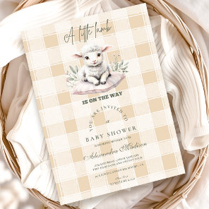 A Little Lamb Baby Shower Invitation