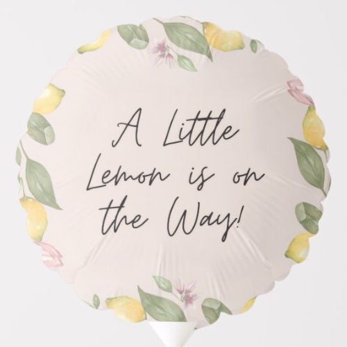 A Little Lemon Balloon