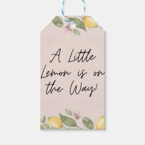 A Little Lemon Gift Tags