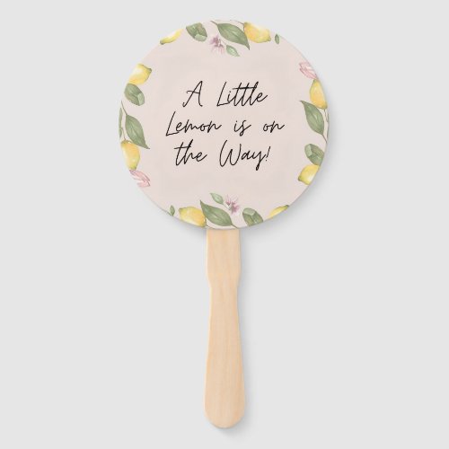 A Little Lemon Hand Fan
