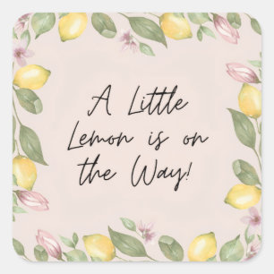 A Little Lemon Square Sticker