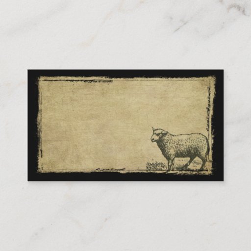 Customizable A Little Lone Sheep- Prim Biz Cards Business Card Templates