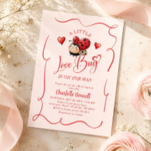A Little Love Bug Is On The Way Baby Shower