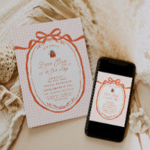 A Little Love Bug On The Way Pink Baby Shower
