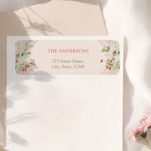 A Little Love Bug Return Address Label