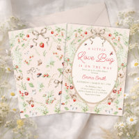A Little Love Bug Strawberry Floral Baby Shower