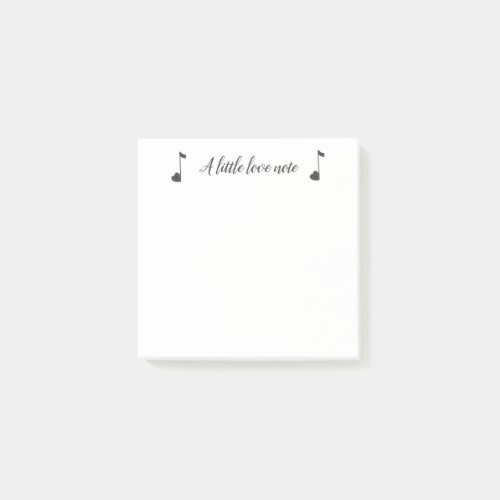 A Little Love Note Sticky Note Pad