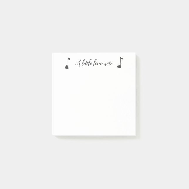 A Little Love Note Sticky Note Pad (Front)