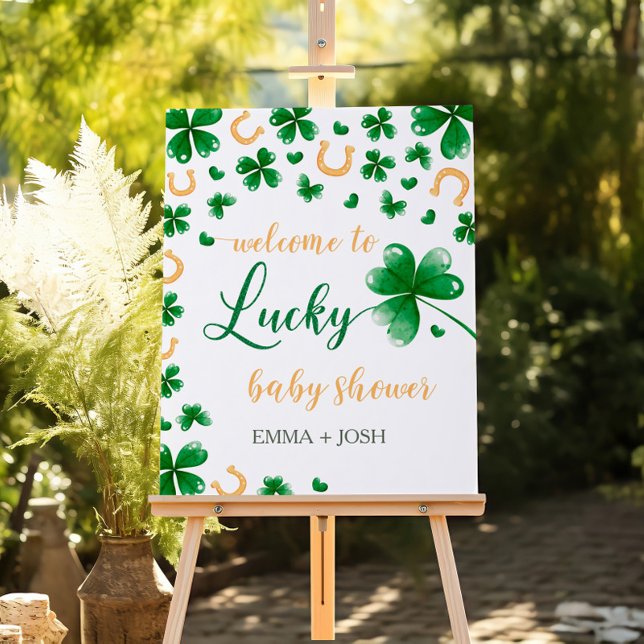 A Little Lucky Charm Baby Shower Welcome Sign (Creator Uploaded)
