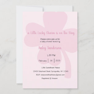 A Little Lucky Charm is on the Way Invitation