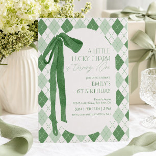 A Little Lucky Charm Is Turning One Invitation