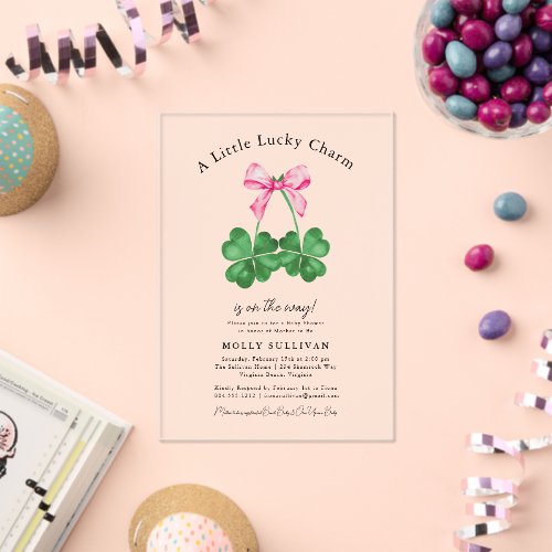 A Little Lucky Charm Shamrock Coquette Bow 