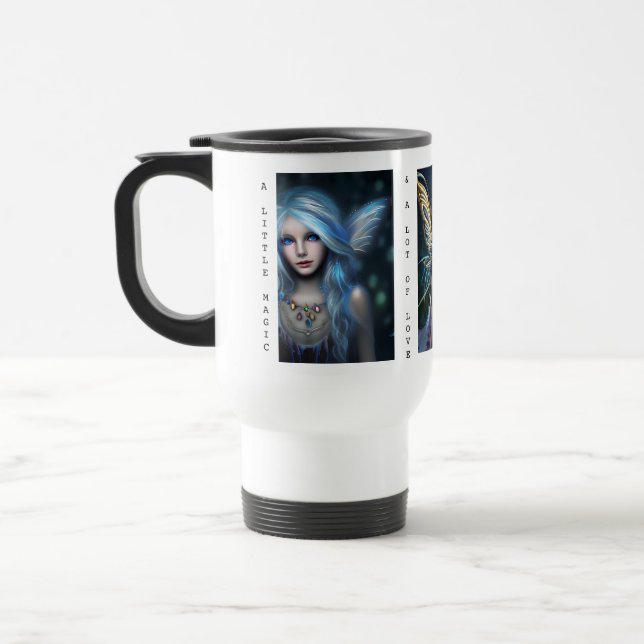 A Little Magic | Ethereal Mystical Fairy Girl Travel Mug (Left)