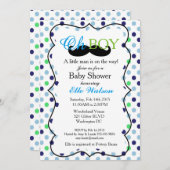 A Little Man is on the Way Baby Shower Invitations (Front/Back)