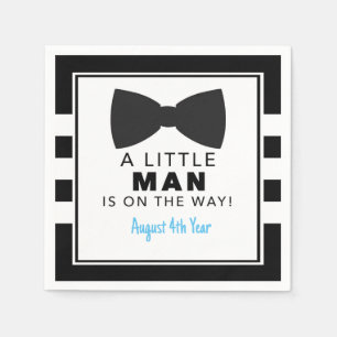 A Little Man is On The Way Baby Shower Napkins