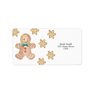 A little man is on the way! Christmas cookies Label