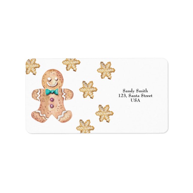 A little man is on the way! Christmas cookies Label (Front)