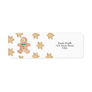 A little man is on the way! Christmas cookies Label