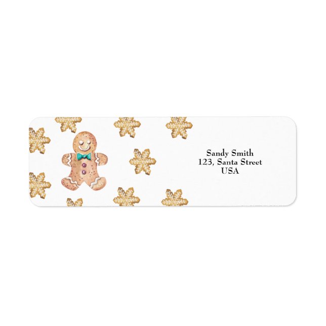 A little man is on the way! Christmas cookies Label (Front)