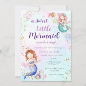 A Little Mermaid Baby Shower Invitation (Front)