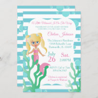 A little Mermaid Baby Shower  🤰 Invitation