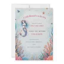 A Little Mermaid Is on Her Way Ocean Baby Shower