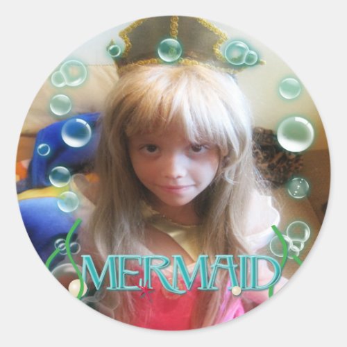 A Little MERMAID Sea Custom YOUR PHOTO Sticker