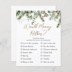 A Little Merry Winter Baby Shower Custom Game