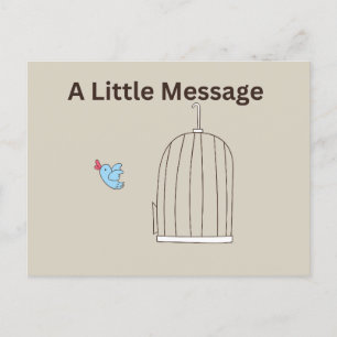 A Little Message Postcard