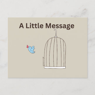 A Little Message Postcard