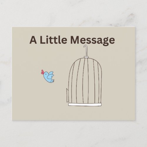 A Little Message Postcard