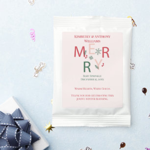 A Little More Joy This Christmas Baby Sprinkle Hot Chocolate Drink Mix