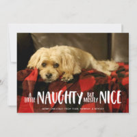 A Little Naughty | Photo Holiday Card