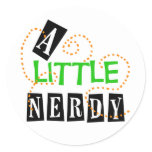 A Little Nerdy Classic Round Sticker