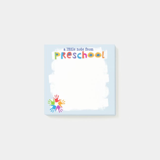 A Little Note From Preschool Notes (Front)