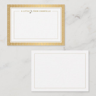 A Little Note Music Note Embossed Treble Clef