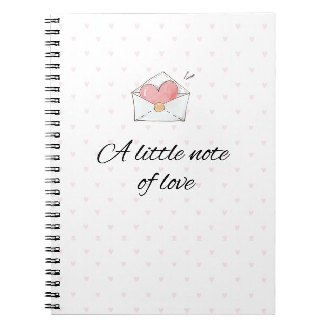 A Little Note of Love Notebook (Front)