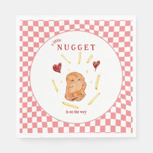 A Little Nugget on the Way Baby Shower Napkins