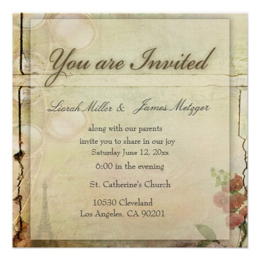 Old Fashioned Invitation 3