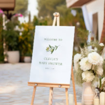 A Little Olive Minimalist Baby Shower