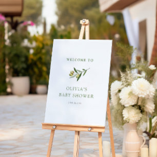 A Little Olive Minimalist Baby Shower Foam Board