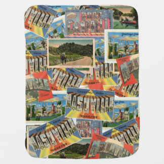A LITTLE PACKAGE OF JOY NEEDS A POSTCARD BLANKET! BABY BLANKET